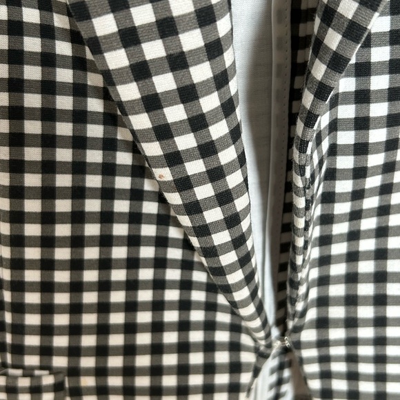 Amanda + Chelsea black&white gingham cropped blazer - size 2 Emily in Paris - Picture 12 of 14